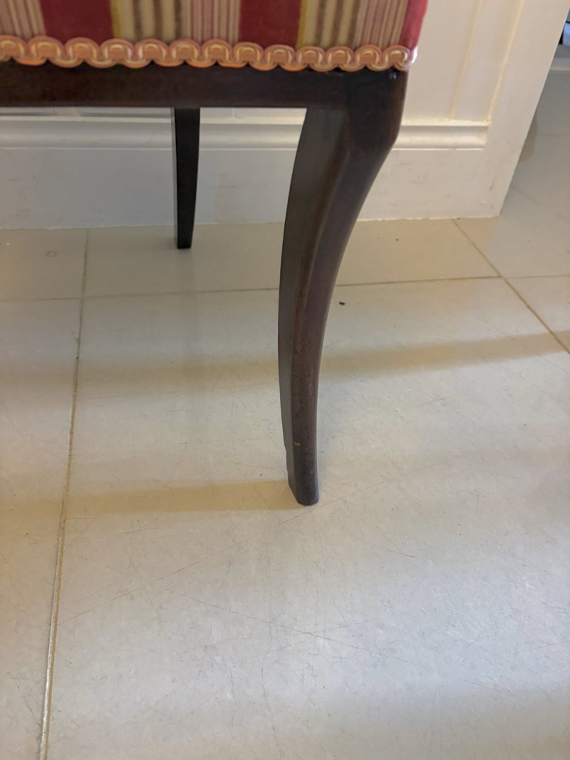 Antique Regency Mahogany Dining Chairs Set of Eight Including Two Carvers Scroll Arms - Image 20